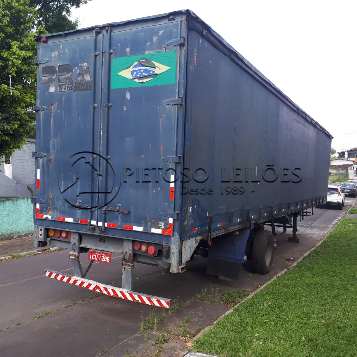 LOTE 007 - SEMI-REBOQUE - REB/KRONE, ANO/MODELO 1995/1995, PLACA ICU1286