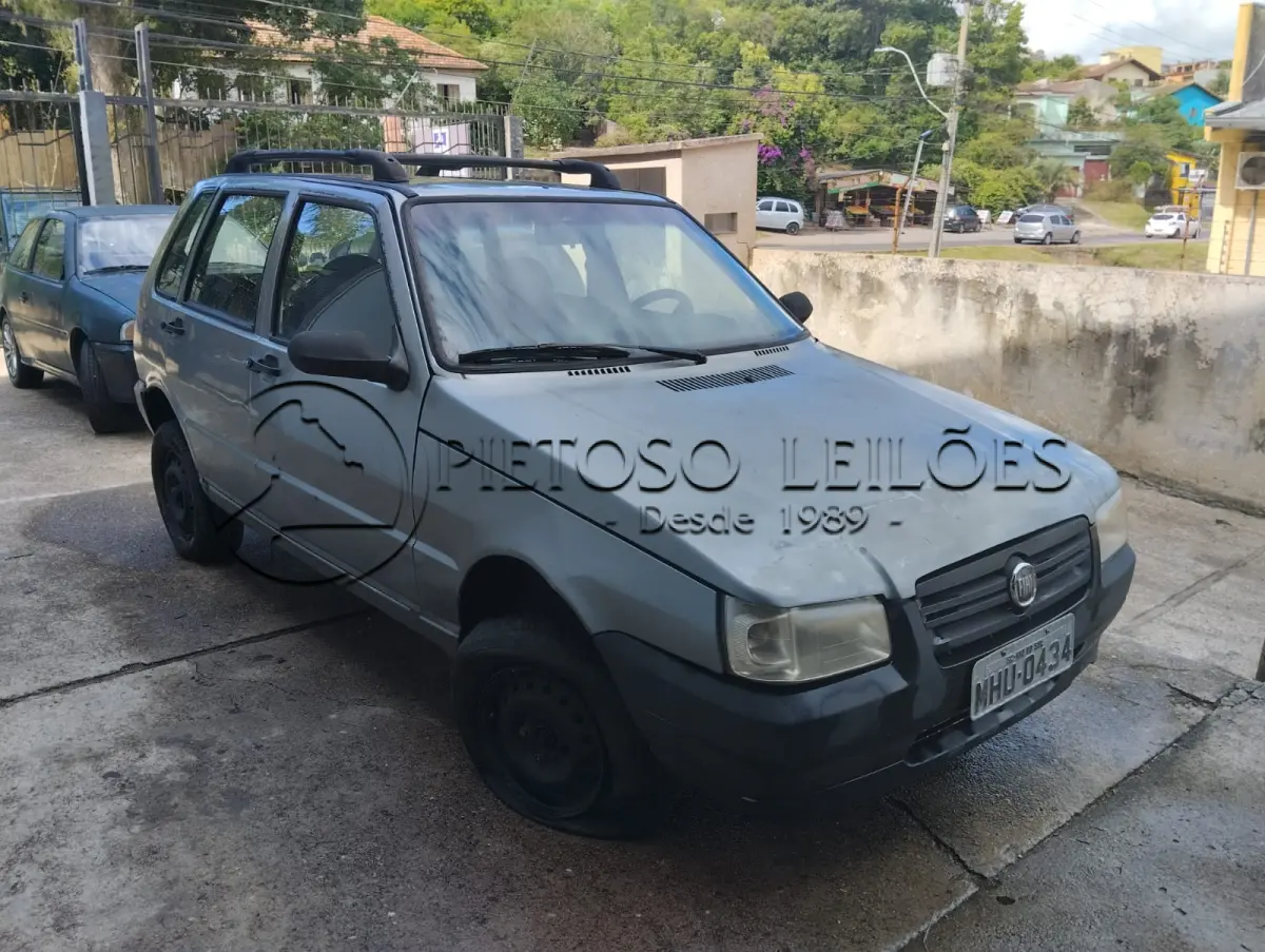 LOTE 008 - AUTOMÓVEL FIAT/UNO MILLE ECONOMY,  ANO/MODELO 2010/2010, PLACA MHU0434