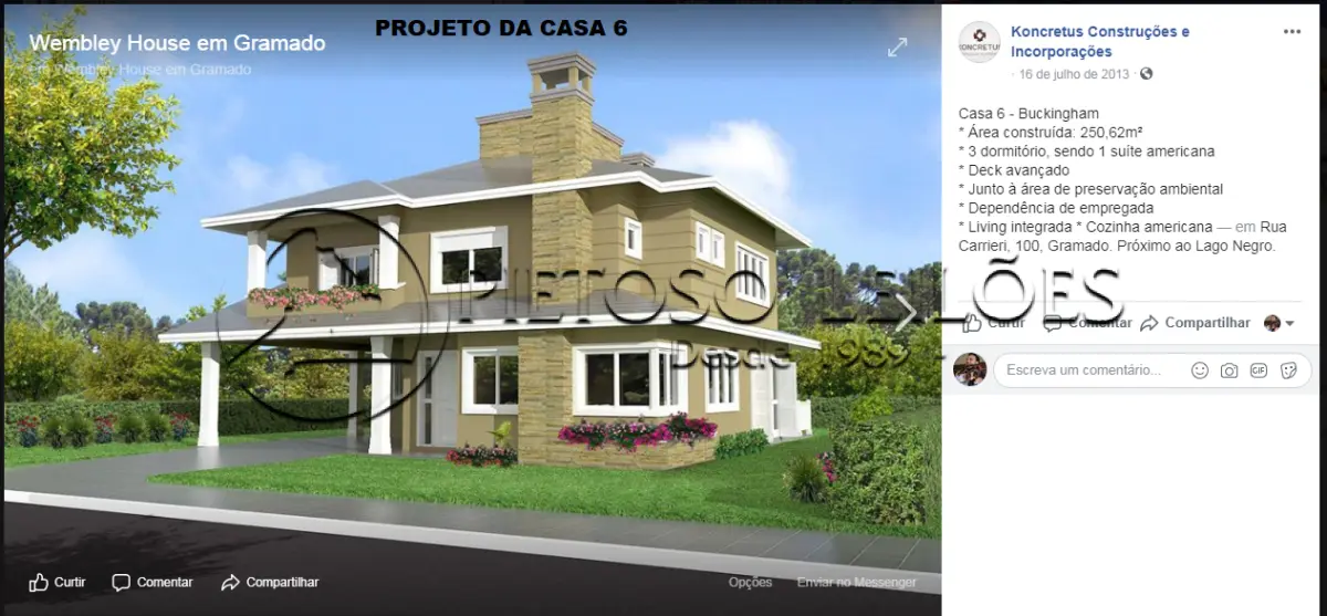 LOTE 001 - GRAMADO/RS - TERRENOS DENTRO DE UM TODO MAIOR COM A ÁREA DE 2.800,00m², NO BAIRRO PLANALTO