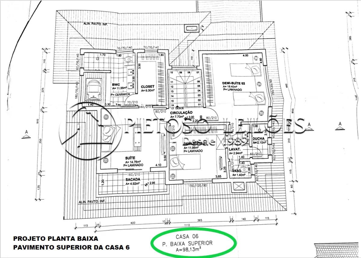LOTE 001 - GRAMADO/RS - TERRENOS DENTRO DE UM TODO MAIOR COM A ÁREA DE 2.800,00m², NO BAIRRO PLANALTO