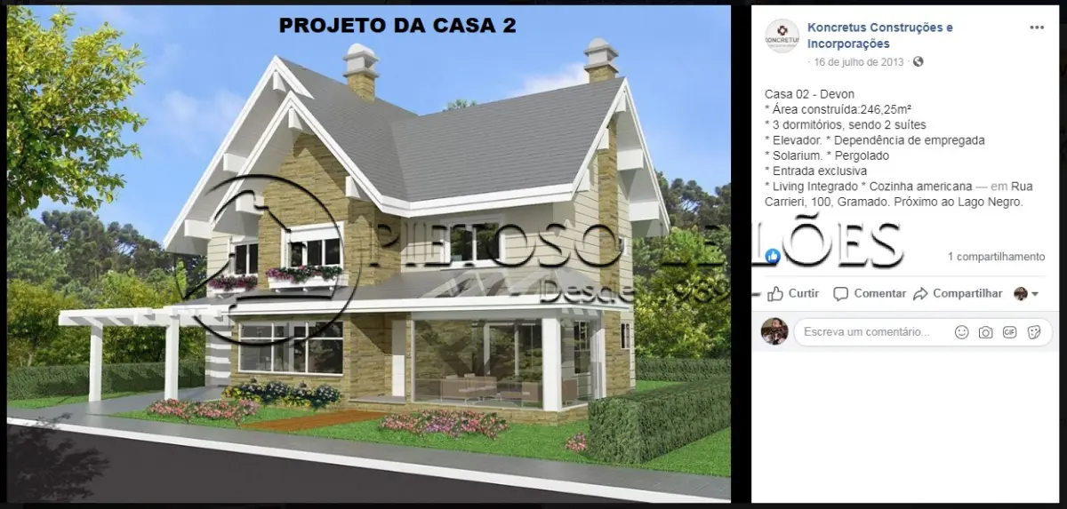 LOTE 001 - GRAMADO/RS - TERRENOS DENTRO DE UM TODO MAIOR COM A ÁREA DE 2.800,00m², NO BAIRRO PLANALTO