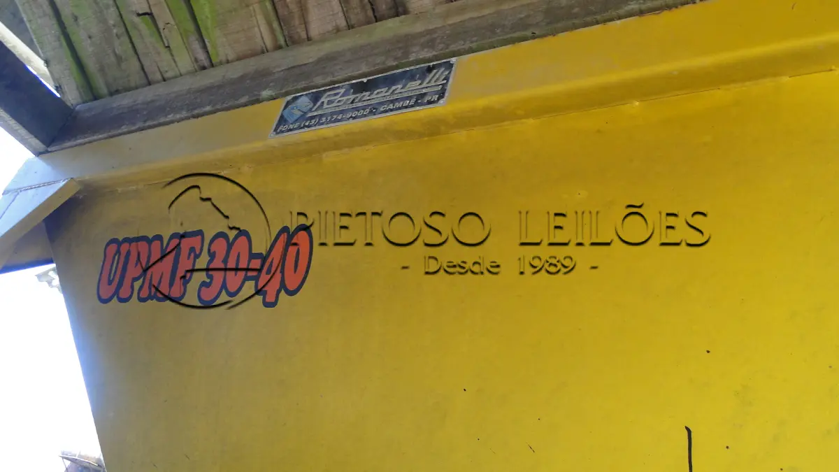 LOTE 004 - USINA DE ASFALTO MARCA ROMANELLI MOD UPMF 30-40, ANO/MODELO: 2007,