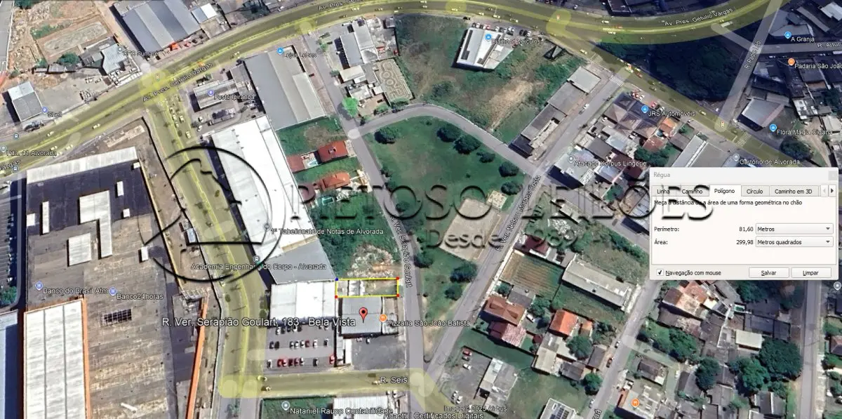 LOTE 100 - ALVORADA/RS - TERRENO NA RUA VEREADOR SERAPIÃO GOULART, S/Nº, BAIRRO PARQUE ÁGUA VIVA.