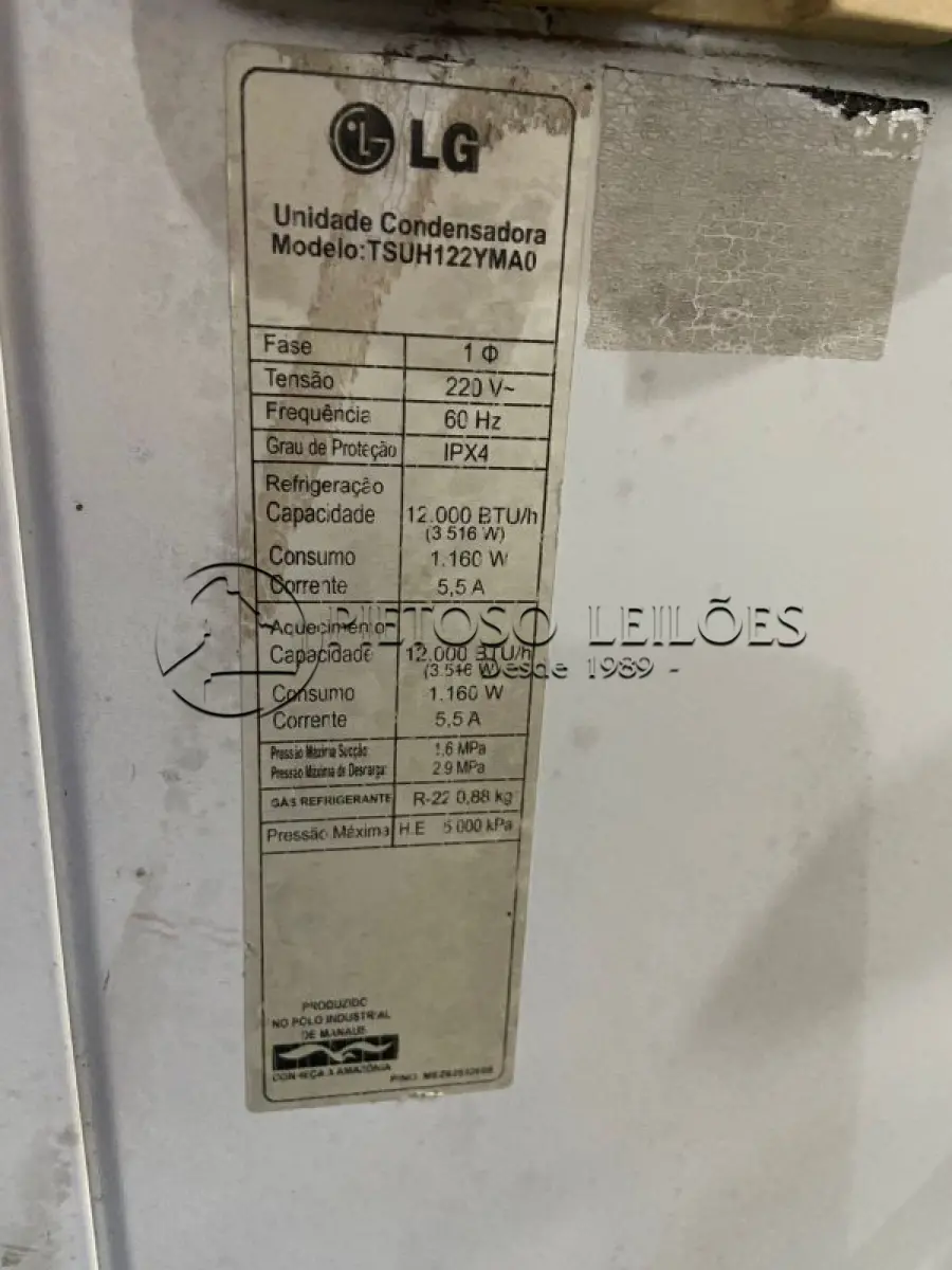 LOTE 030 - AR CONDICIONADO INVERTER 12.000 BTUs