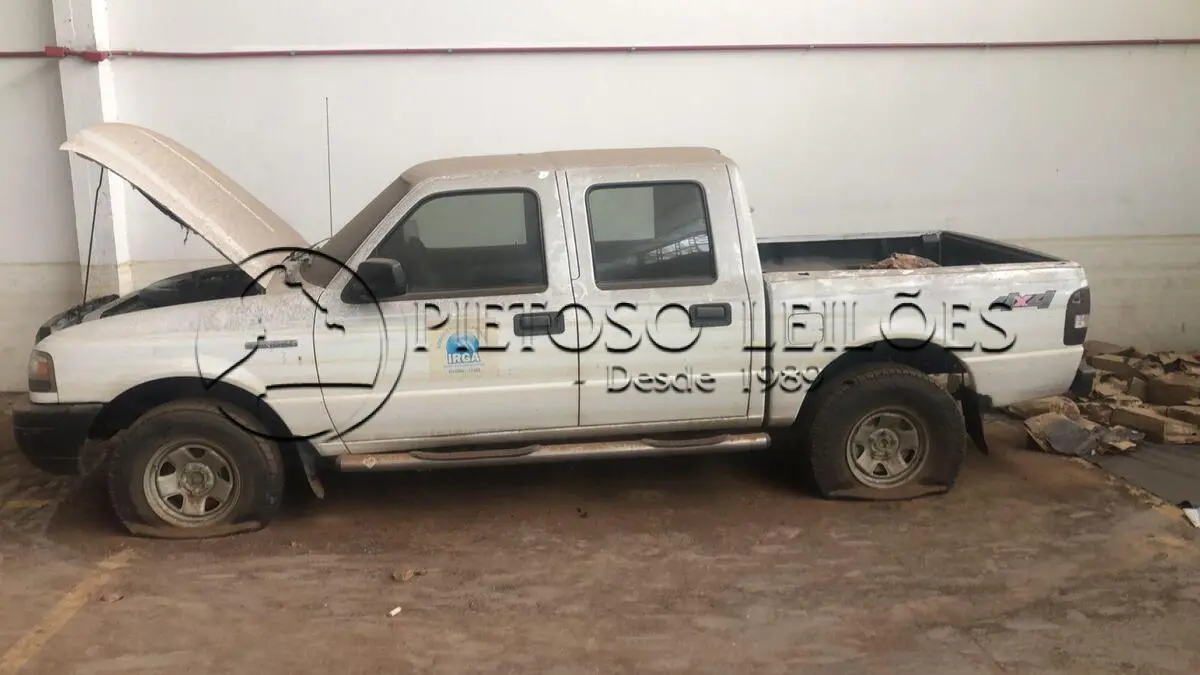 LOTE 002 - CAMINHONETE I/FORD RANGER XL 13P, ANO/MODELO: 2008/2009, PLACA: IPF8991