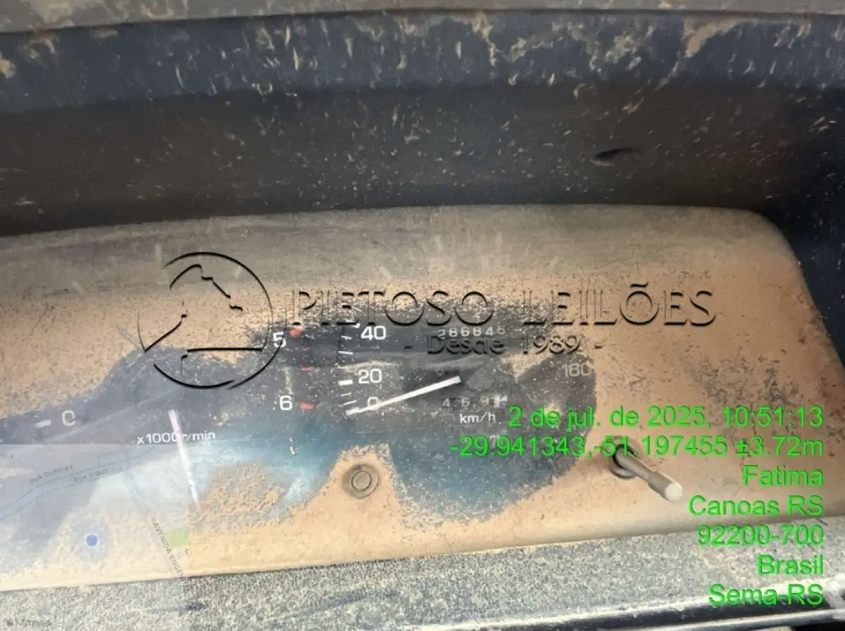 LOTE 007 - CAMIONETA I/TOYOTA HILUX 4CD DLX, ANO/MODELO: 1998/1999, PLACA: IIQ1605