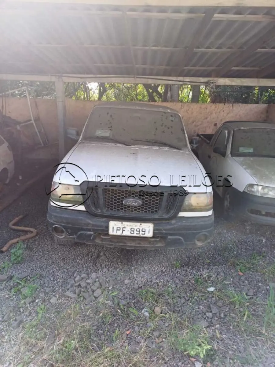 LOTE 002 - CAMINHONETE I/FORD RANGER XL 13P, ANO/MODELO: 2008/2009, PLACA: IPF8991