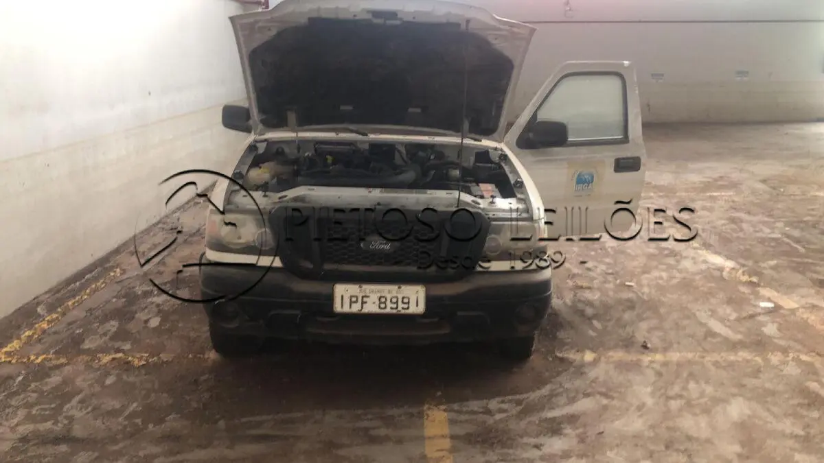 LOTE 002 - CAMINHONETE I/FORD RANGER XL 13P, ANO/MODELO: 2008/2009, PLACA: IPF8991