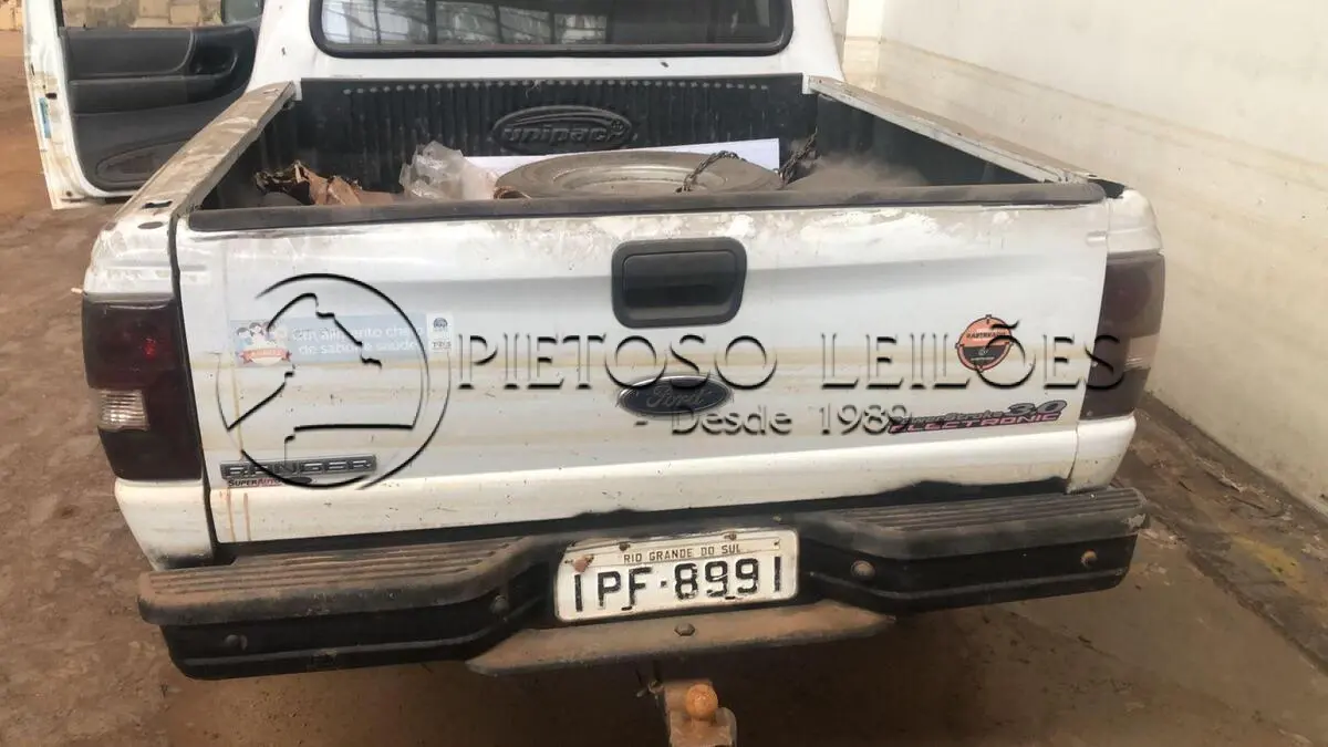 LOTE 002 - CAMINHONETE I/FORD RANGER XL 13P, ANO/MODELO: 2008/2009, PLACA: IPF8991