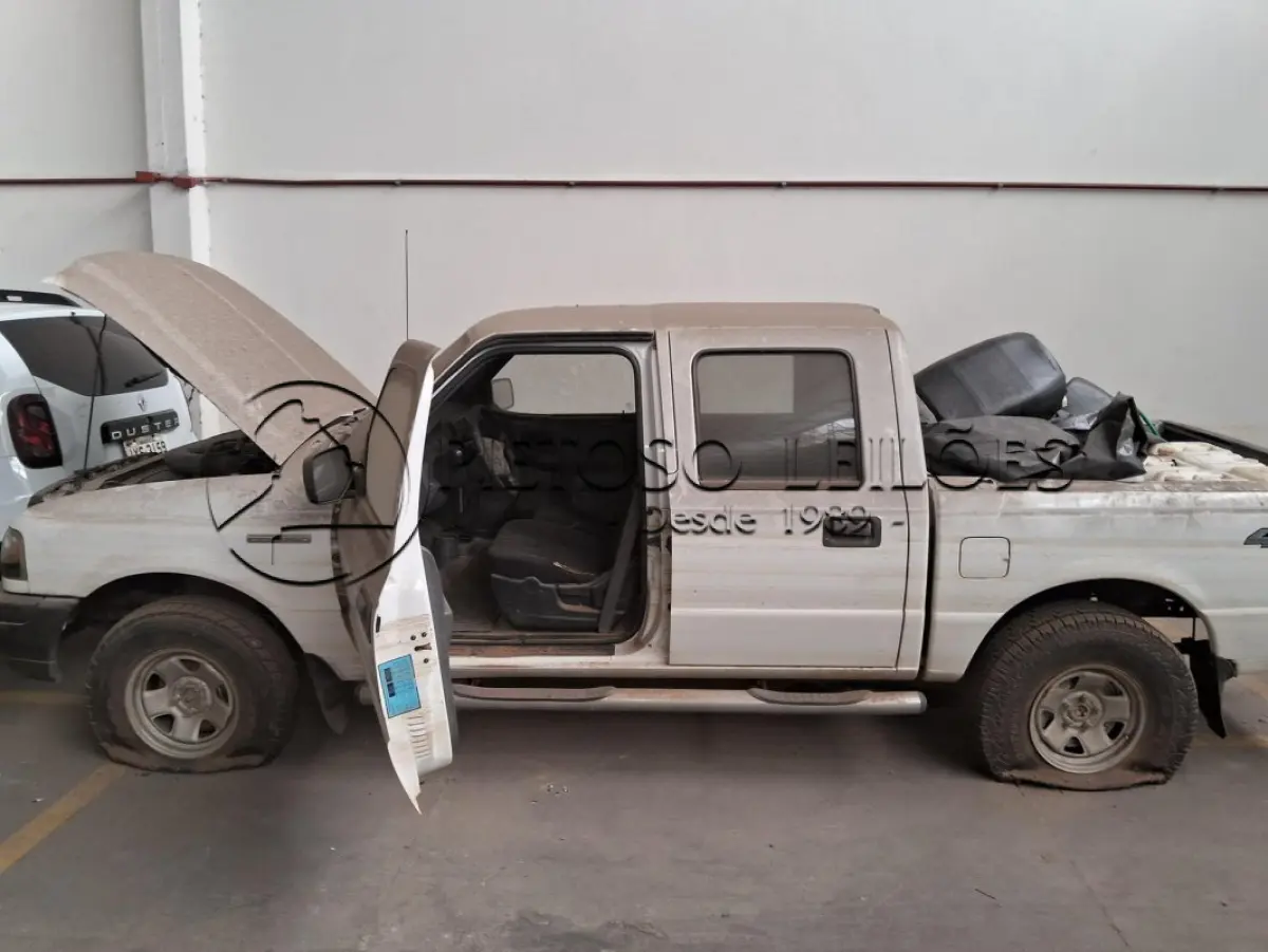 LOTE 002 - CAMINHONETE I/FORD RANGER XL 13P, ANO/MODELO: 2008/2009, PLACA: IPF8991