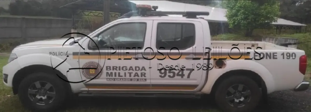 LOTE 024 - CAMINHONETE NISSAN/FRONTIER SVATK4X4, ANO/MODELO: 2013/2014, PLACA: IVB4438