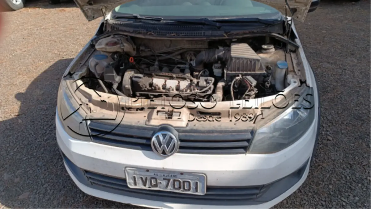 LOTE 001 - VEÍCULO VW/SAVEIRO CS TL MB, ANO/MODELO: 2014/2015, PLACA: IVQ7001