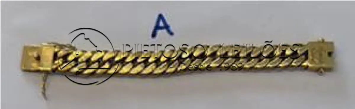 LOTE 127 - PULSEIRA FEMININA EM OURO