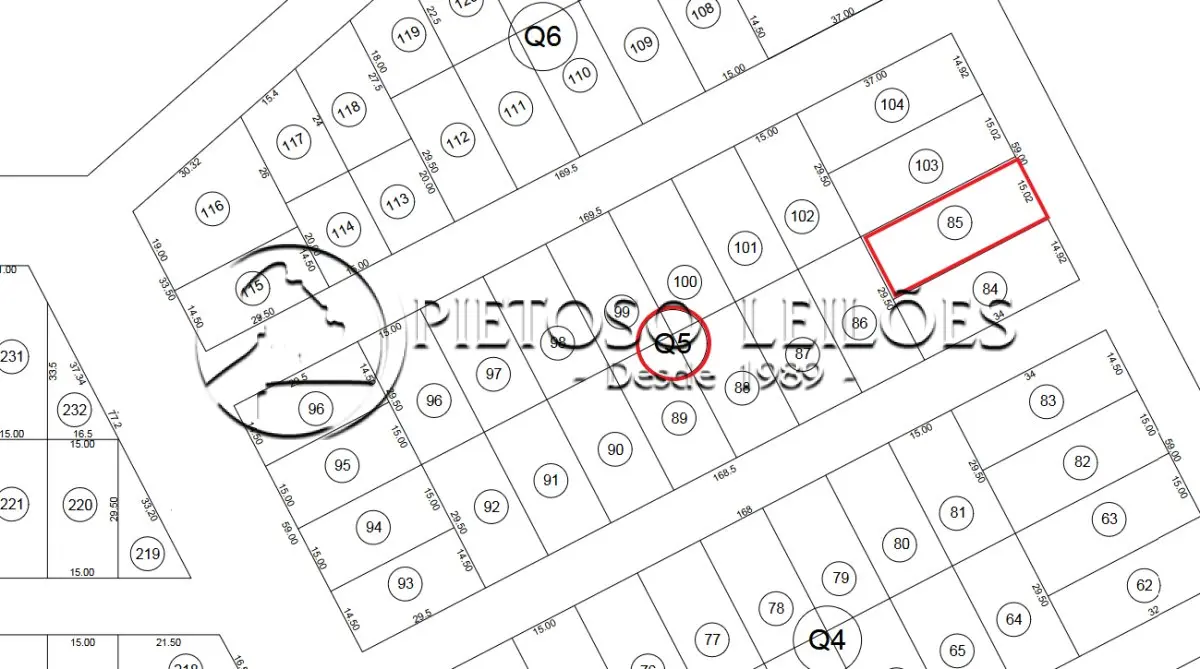 ALEGRETE/RS - TERRENO URBANO - LOTE 85 DA QUADRA 05 - BALNEÁRIO CAVERÁ