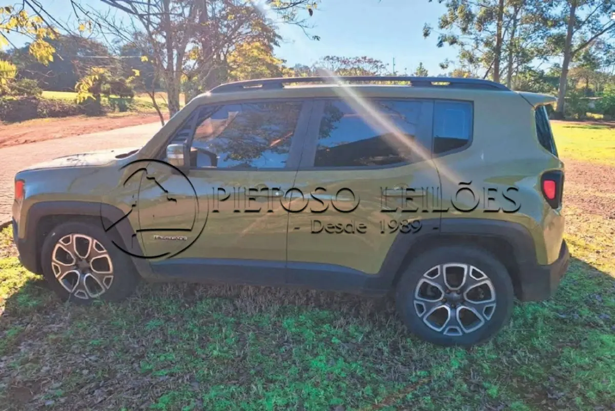LOTE 001 - VEÍCULO JEEP/RENEGADE LNGTD AT, ANO/MODELO: 2015/2016, PLACAS: QHP8J54