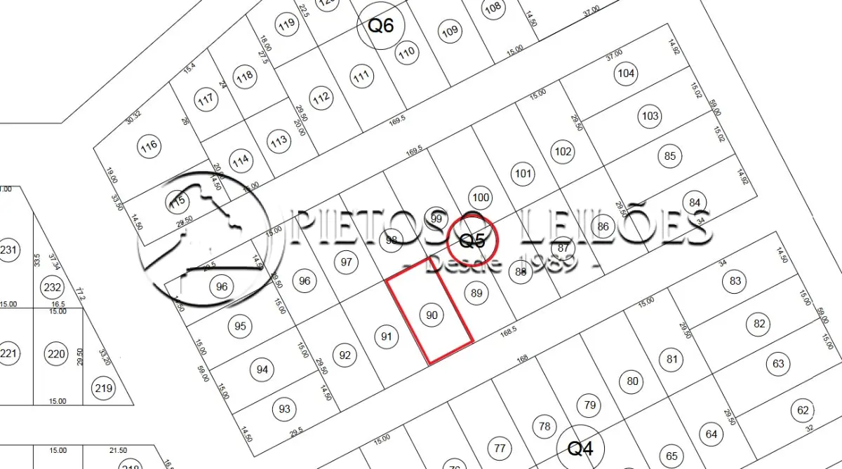 ALEGRETE/RS - TERRENO URBANO - LOTE 90 DA QUADRA 05 - BALNEÁRIO CAVERÁ