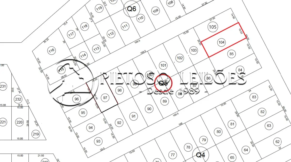 ALEGRETE/RS - TERRENO URBANO - LOTE 104 DA QUADRA 05 - BALNEÁRIO CAVERÁ