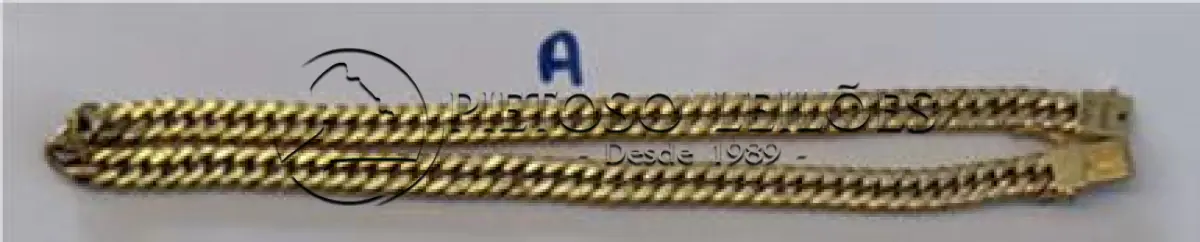 LOTE 137 - COLAR DE OURO FEMININO