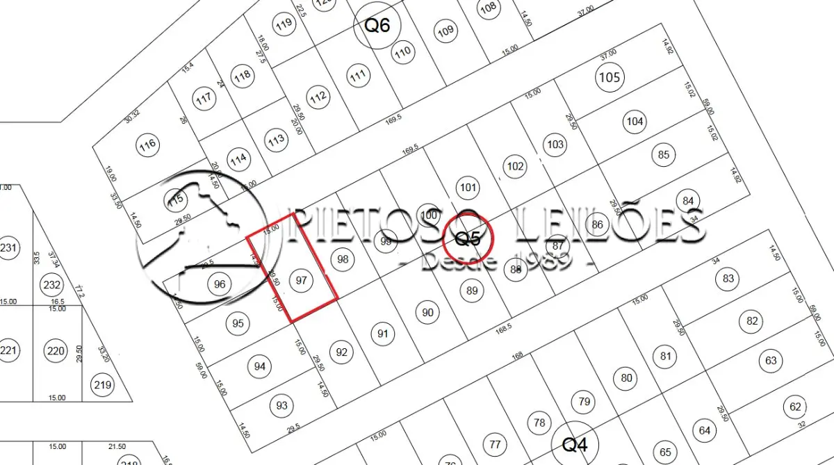ALEGRETE/RS - TERRENO URBANO - LOTE 97 DA QUADRA 05 - BALNEÁRIO CAVERÁ