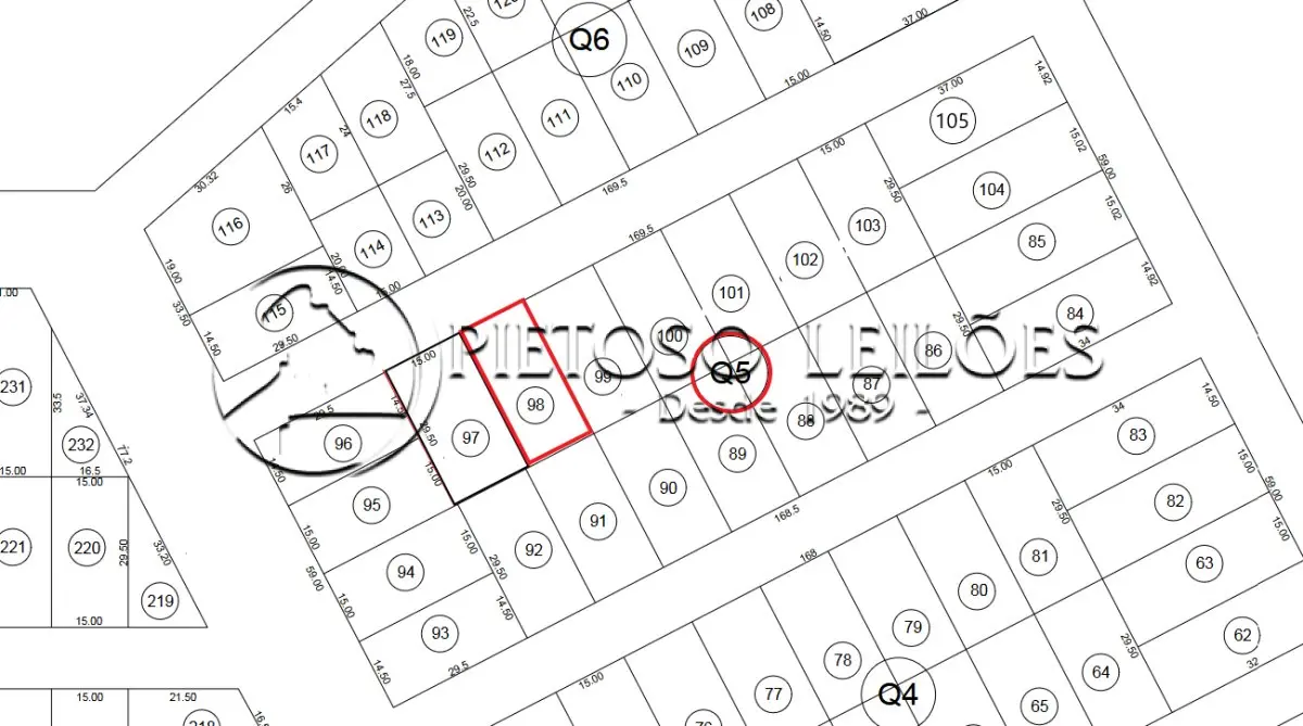 ALEGRETE/RS - TERRENO URBANO - LOTE 98 DA QUADRA 05 - BALNEÁRIO CAVERÁ