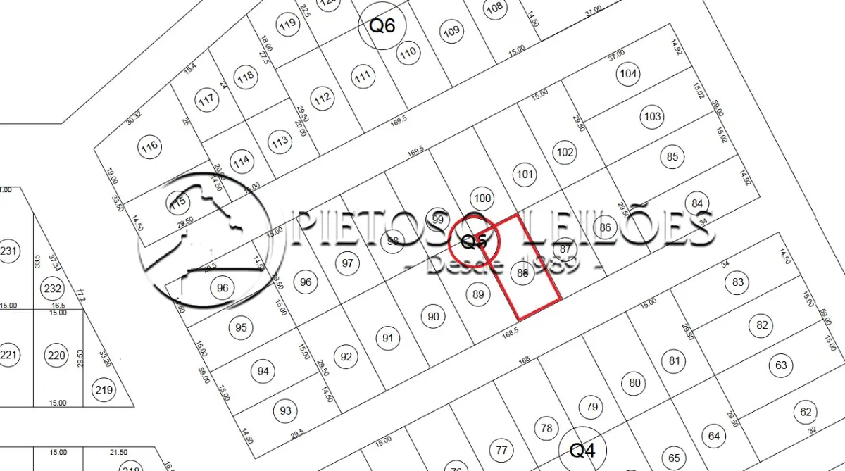 ALEGRETE/RS - TERRENO URBANO - LOTE 88 DA QUADRA 05 - BALNEÁRIO CAVERÁ