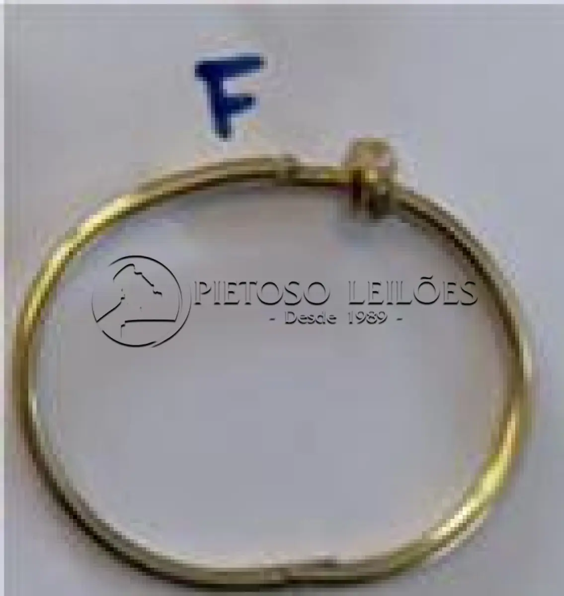 LOTE 142 - BRACELETE FEMININO DE OURO, FORMATO DE PREGO