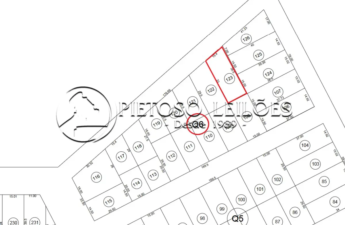 ALEGRETE/RS - TERRENO URBANO - LOTE 123 DA QUADRA 06 - BALNEÁRIO CAVERÁ