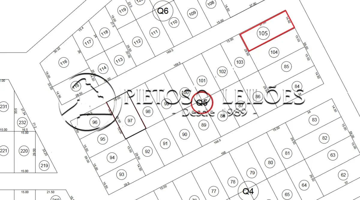 ALEGRETE/RS - TERRENO URBANO - LOTE 105 DA QUADRA 05 - BALNEÁRIO CAVERÁ