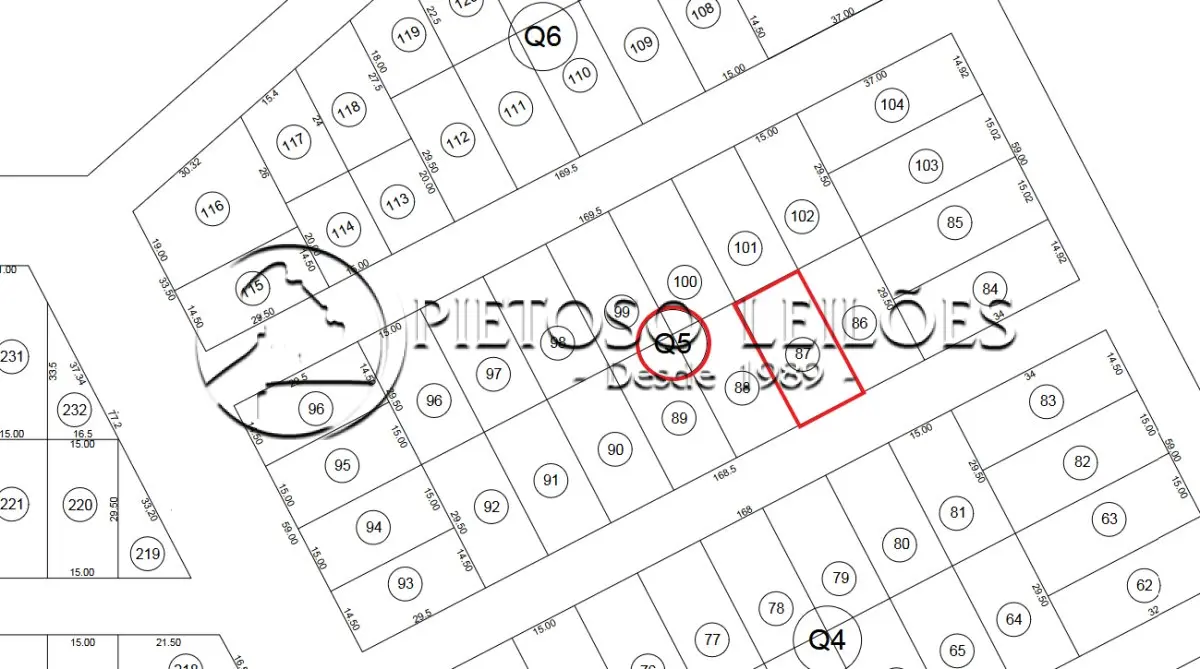 ALEGRETE/RS - TERRENO URBANO - LOTE 87 DA QUADRA 05 - BALNEÁRIO CAVERÁ