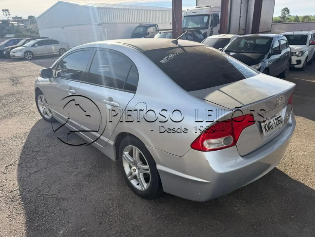 LOTE 012 - AUTOMÓVEL HONDA/CIVIC LXS FLEX, ANO/MODELO: 2007, PLACA: KWG1282