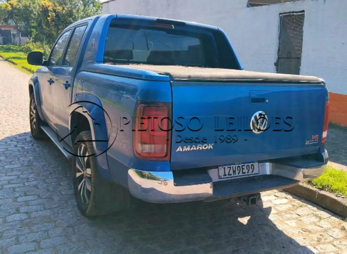 LOTE 100 - CAMINHONETE I/VW AMAROK V6 EXTR AC4, ANO/MODELO: 2019/2020, PLACA: IZW9E99