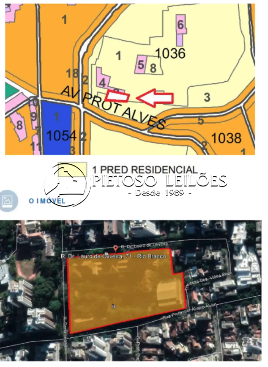 LOTE 100 - PORTO ALEGRE/RS - PRÉDIO COM ÁREA CONSTRUÍDA DE 13.296,00M² - TERRENO COM 21.404,00M² - BAIRRO RIO BRANCO