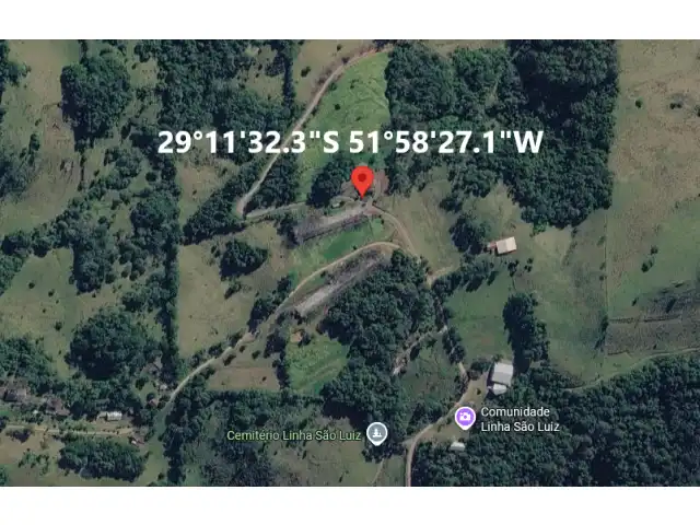 ALIENAÇÃO POR INICIATIVA PARTICULAR - ENCANTADO/RS - ÁREA DE TERRA RURAL COM 37.125,00M² E BENFEITORIAS - LINHA SÃO LUIZ