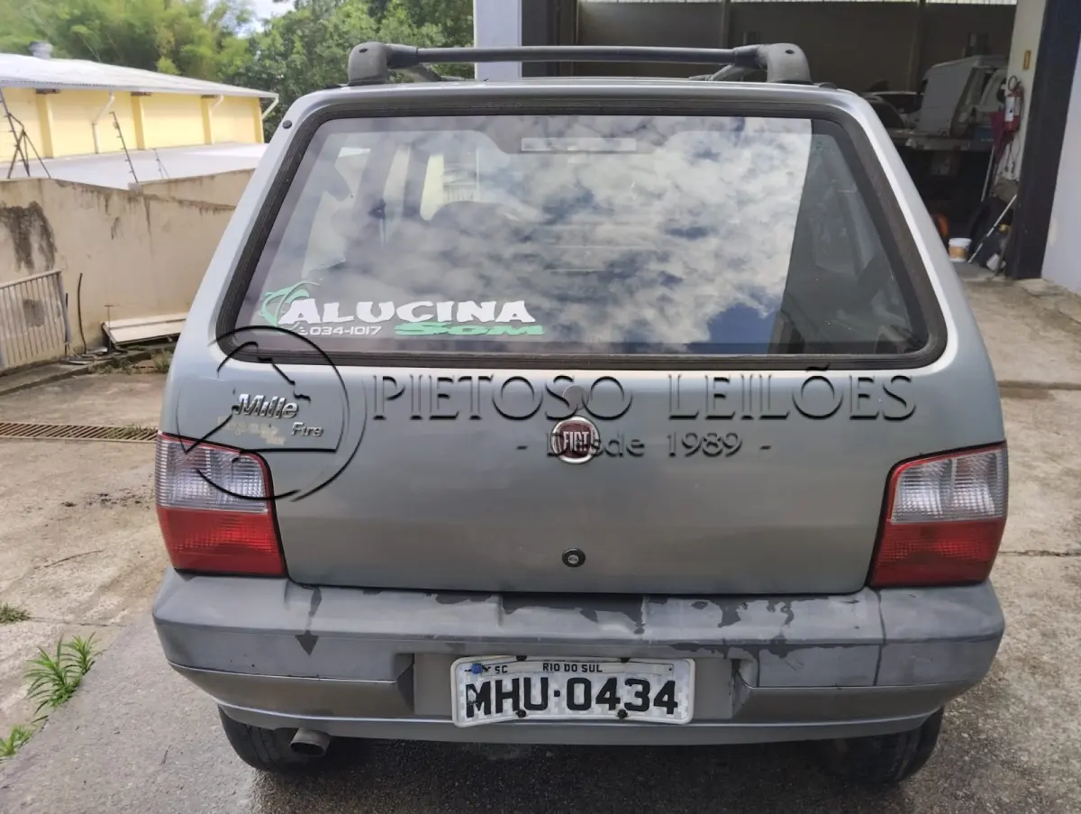 LOTE 008 - AUTOMÓVEL FIAT/UNO MILLE ECONOMY,  ANO/MODELO 2010/2010, PLACA MHU0434