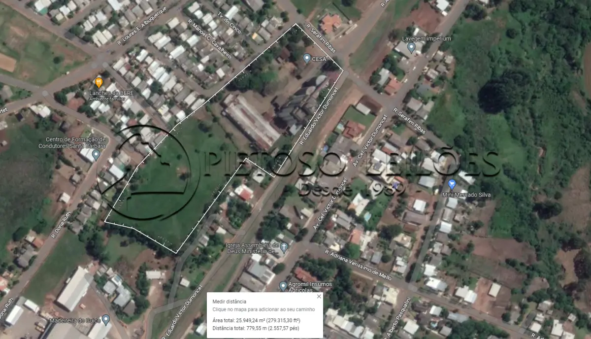 LOTE 001 - SANTA BARBARA DO SUL/RS - UM TERRENO  LOCALIZADO RUA SERAFIM DE OLIVEIRA RIBAS N° 251, COM ÁREA DE 24.392,75M