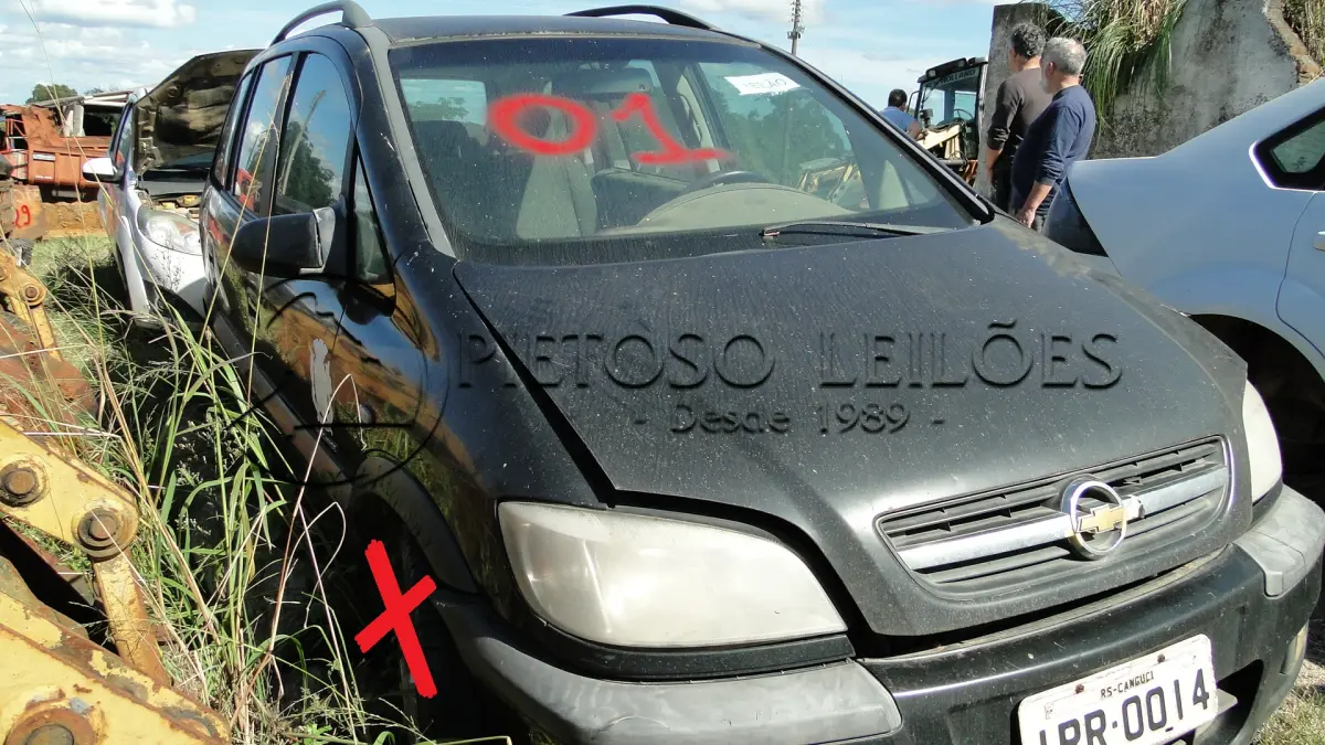 LOTE 001 - GM/ZAFIRA ELEGANCE, ANO/MODELO: 2007/2008 PLACA: IRR0014,