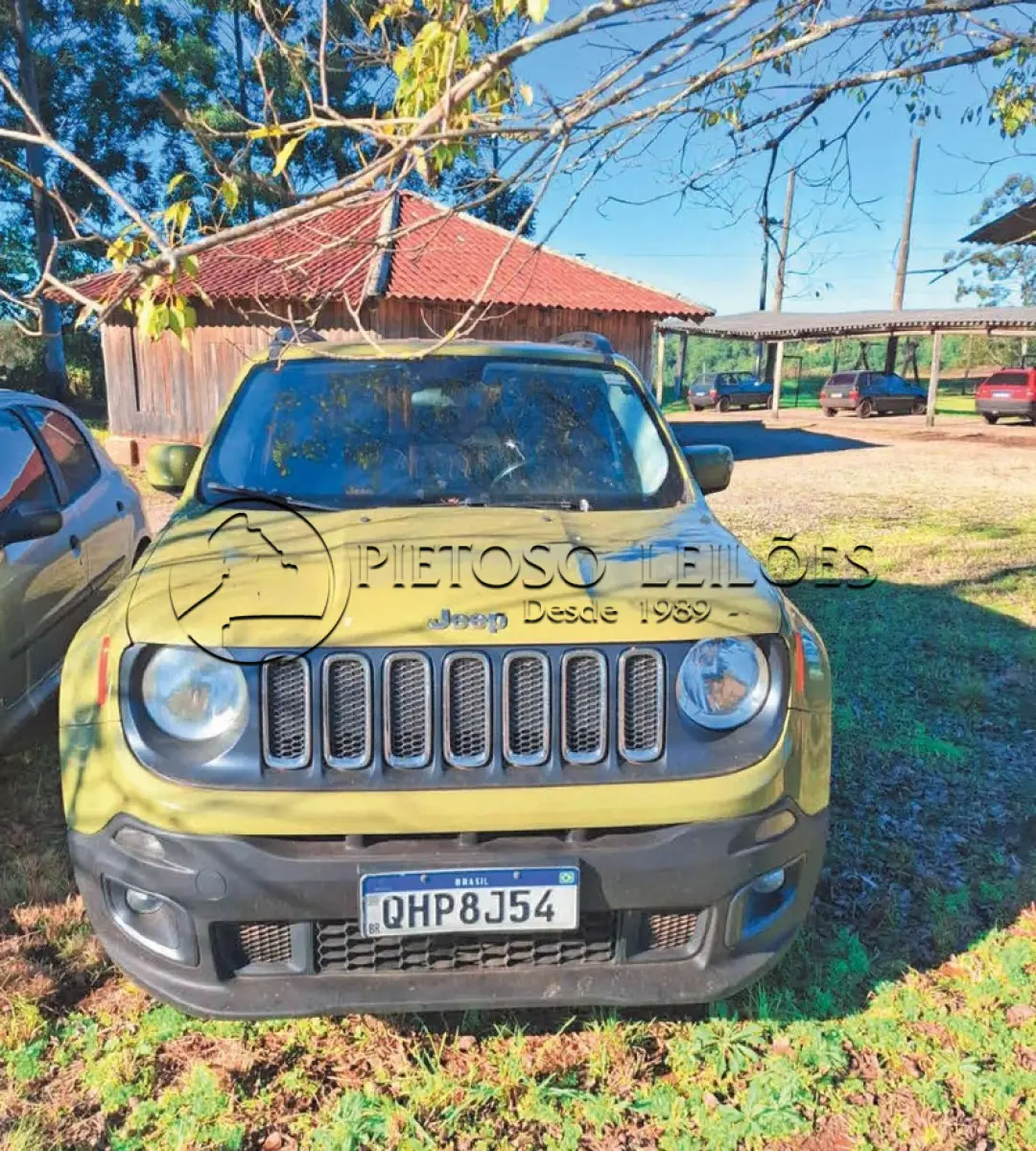 LOTE 001 - VEÍCULO JEEP/RENEGADE LNGTD AT, ANO/MODELO: 2015/2016, PLACAS: QHP8J54