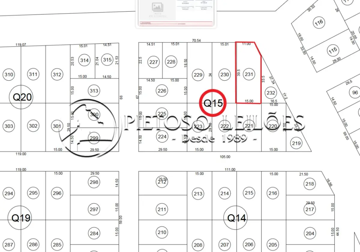 LOTE 054 - ALEGRETE/RS - TERRENO URBANO - LOTE 231 DA QUADRA 15 - BALNEÁRIO CAVERÁ