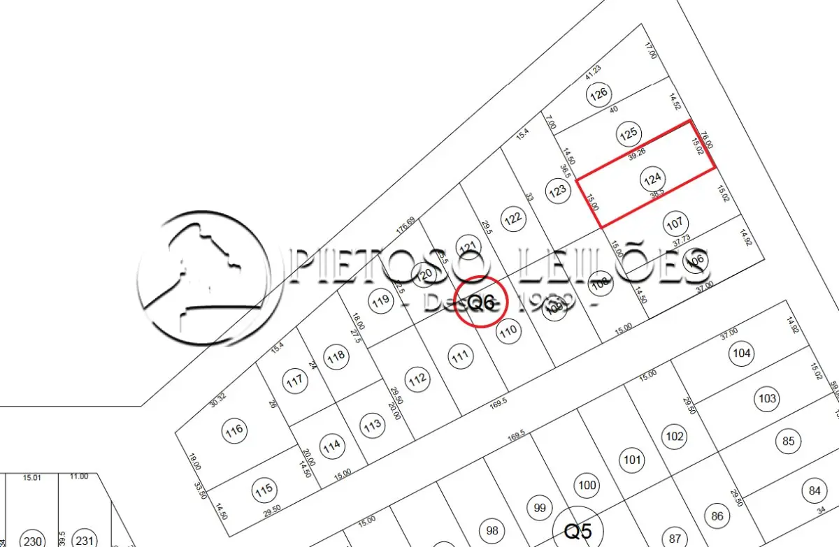 LOTE 044 - ALEGRETE/RS - TERRENO URBANO - LOTE 124 DA QUADRA 06 - BALNEÁRIO CAVERÁ