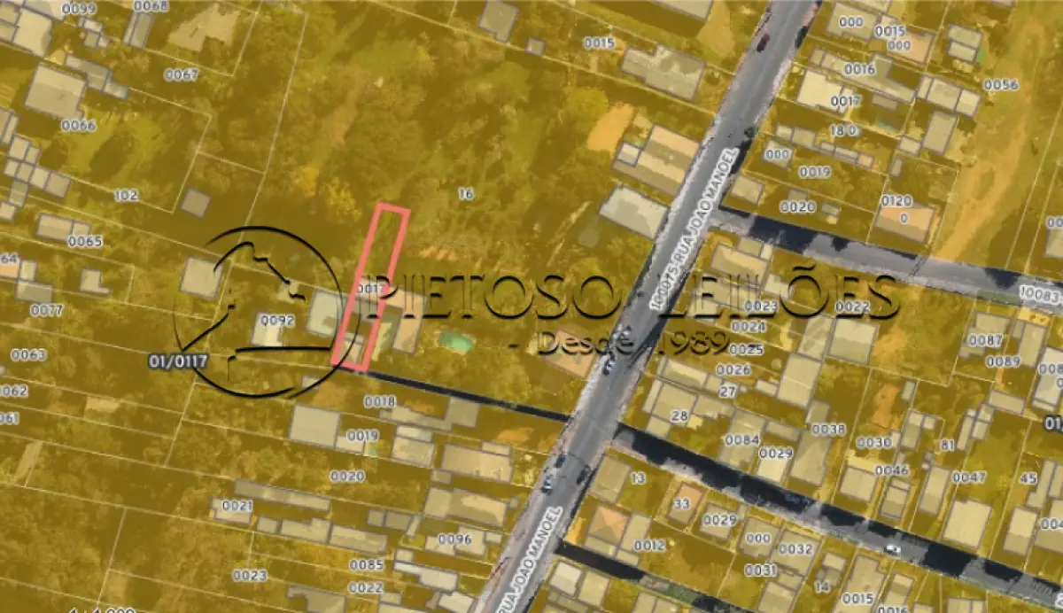 LOTE 001 - SÃO GABRIEL/RS - A FRAÇÃO DE 10% DE UM PRÉDIO EM ALVENARIA, SITO EM UM BECO SEM SAÍDA E SEM NOME E QUE FAZ CONFLUÊNCIA COM O PROLONGAMENTO DA RUA JOÃO MANOEL, Nº 1.598, BAIRRO CENTRO.