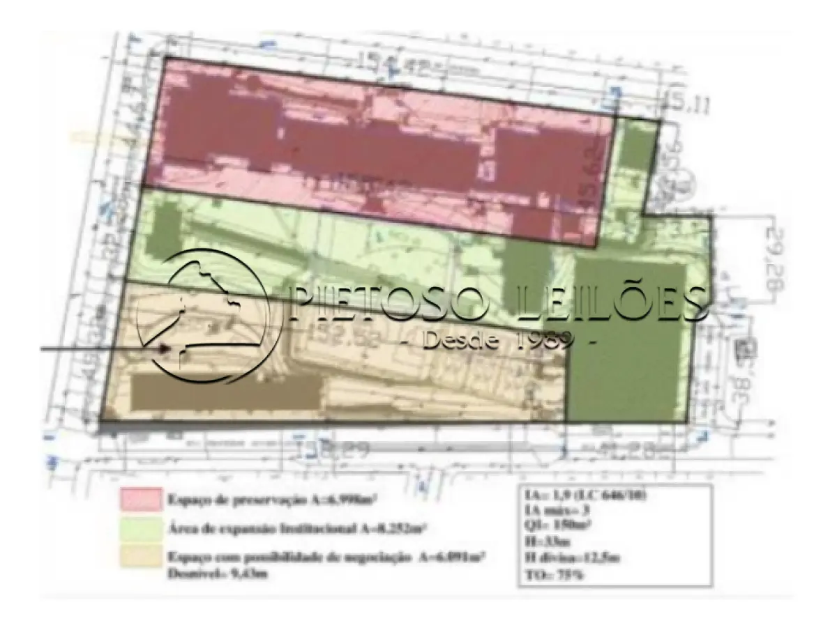 LOTE 100 - PORTO ALEGRE/RS - PRÉDIO COM ÁREA CONSTRUÍDA DE 13.296,00M² - TERRENO COM 21.404,00M² - BAIRRO RIO BRANCO