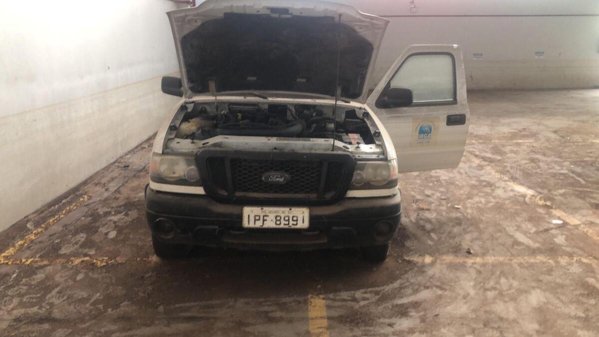 LOTE 002 - CAMINHONETE I/FORD RANGER XL 13P, ANO/MODELO: 2008/2009, PLACA: IPF8991