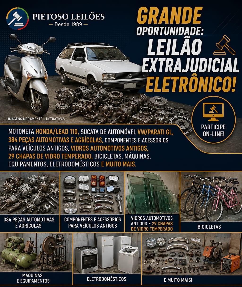 Grande Oportunidade: Leilão Extrajudicial Eletrônico!