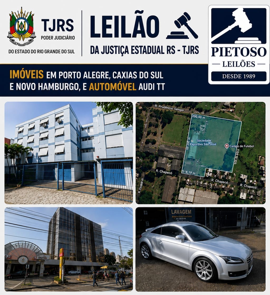 LEILÃO DA JUSTIÇA ESTADUAL RS - TJRS